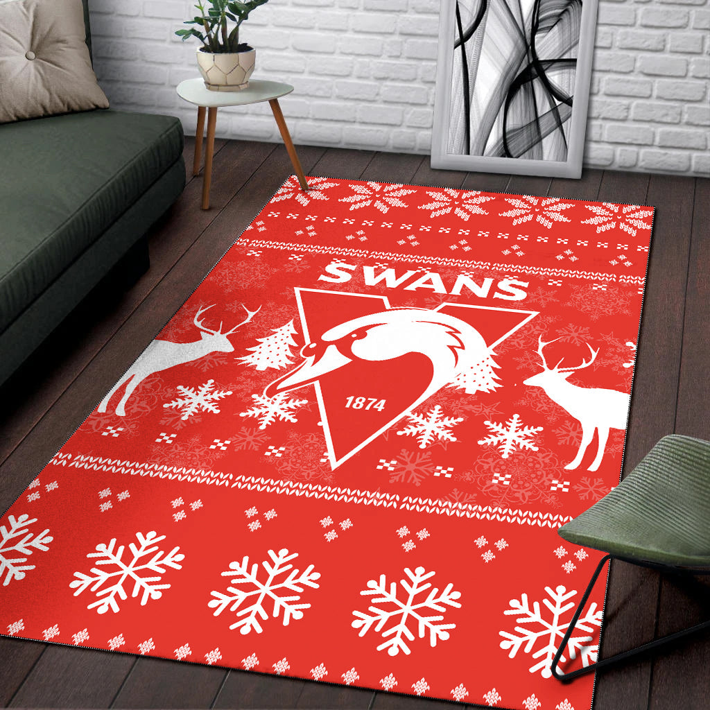 sydney-swans-area-rug-christmas-ugly-style