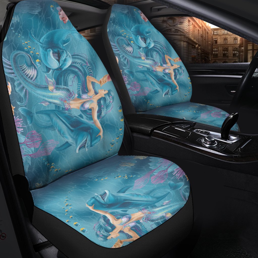 car-seat-cover-australia-beautiful-mermaid-with-dolphin