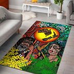 Australia Aboriginal Kangaroo Combine New Zealand Maori Kiwi Bird Area Rug - LT2