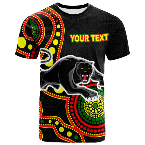 custom-personalised-panthers-t-shirt-aboriginal-dot-painting