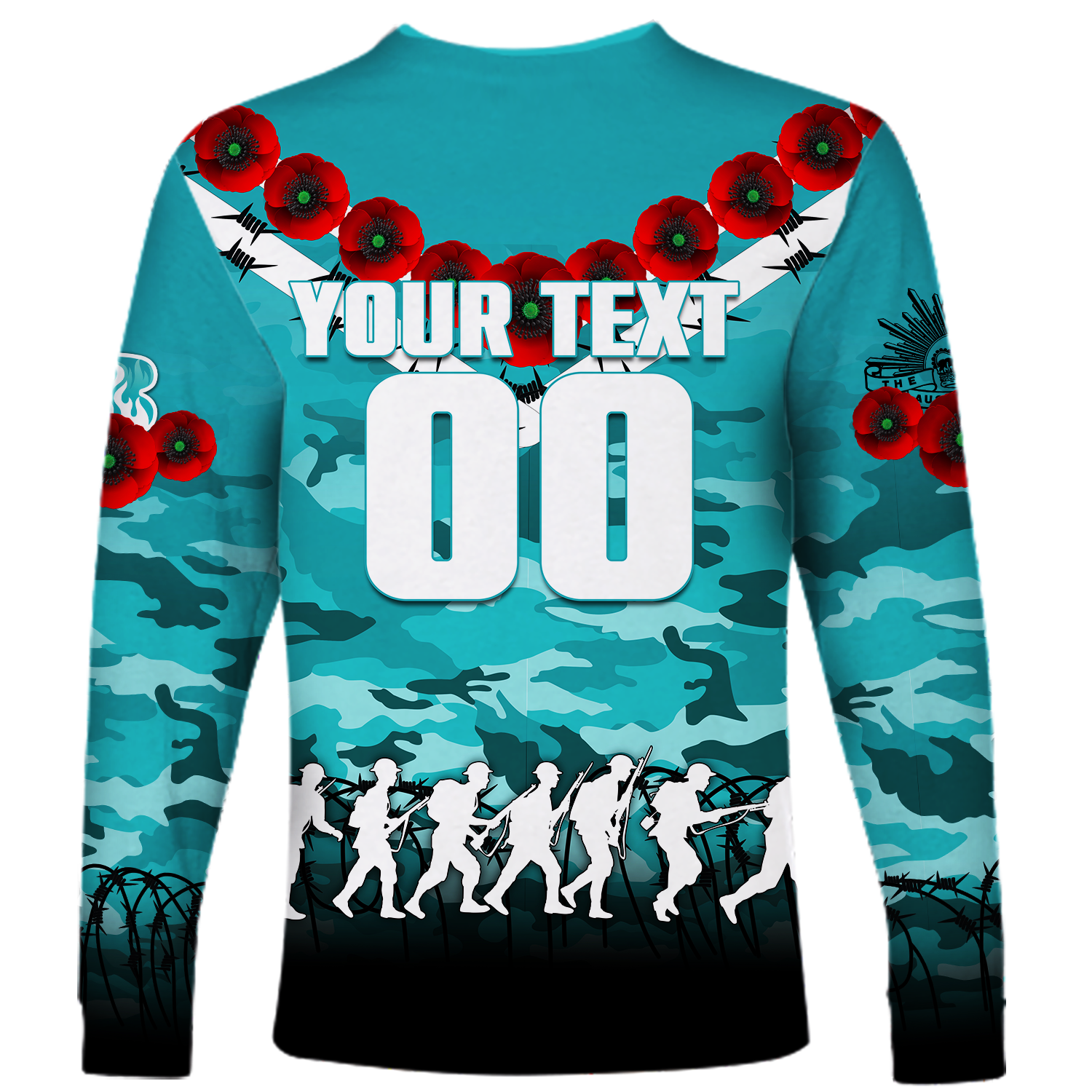 custom-personalised-brisbane-heat-anzac-2022-long-sleeve-shirt-camouflage-with-poppy
