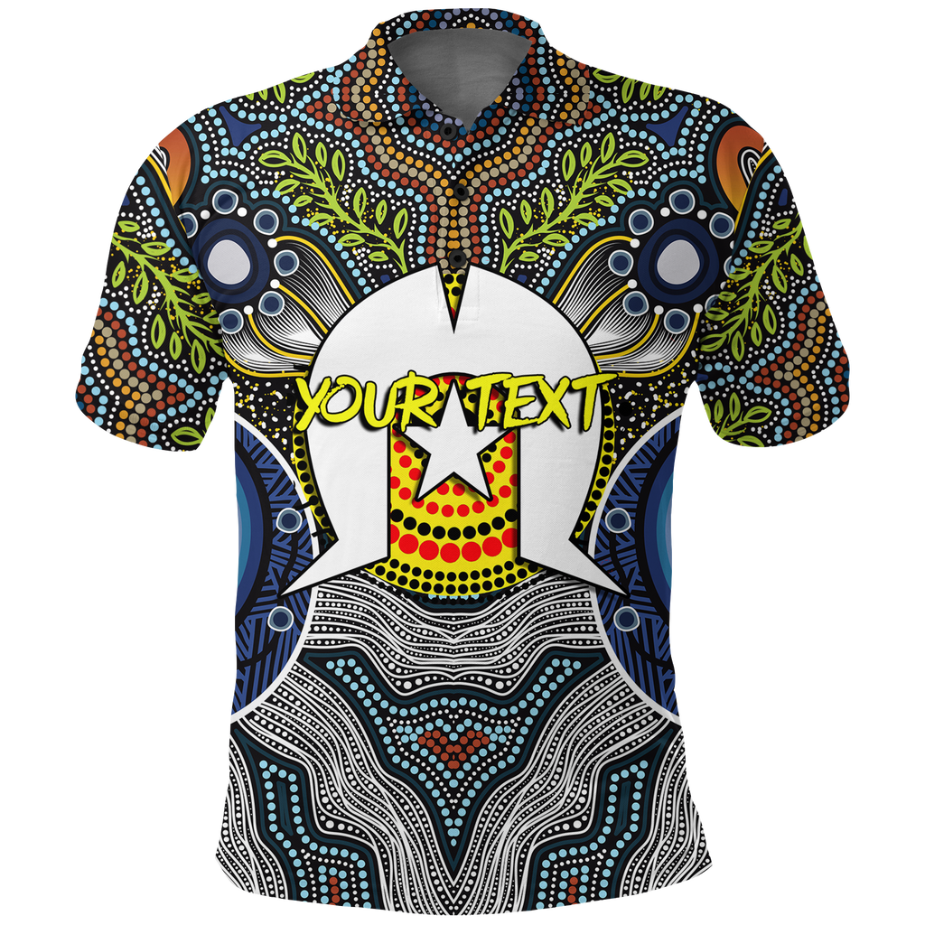 custom-personalised-naidoc-week-2022-get-up-stand-up-show-up-aboriginal-dot-art-polo-shirt