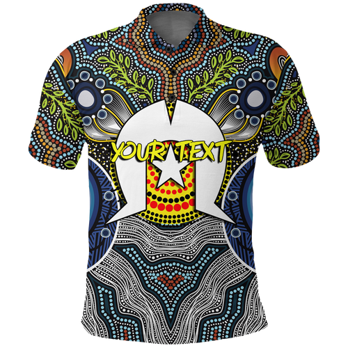 custom-personalised-naidoc-week-2022-get-up-stand-up-show-up-aboriginal-dot-art-polo-shirt