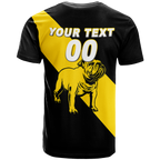 (Custom Personalised) Bulldogs Bunbury Football 2022 T-Shirt - LT12