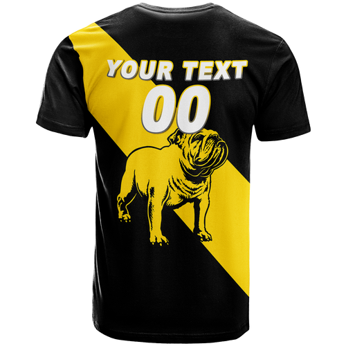 (Custom Personalised) Bulldogs Bunbury Football 2022 T-Shirt - LT12