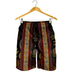 men-short-aboriginal-dot-panting-art-stripe-lines