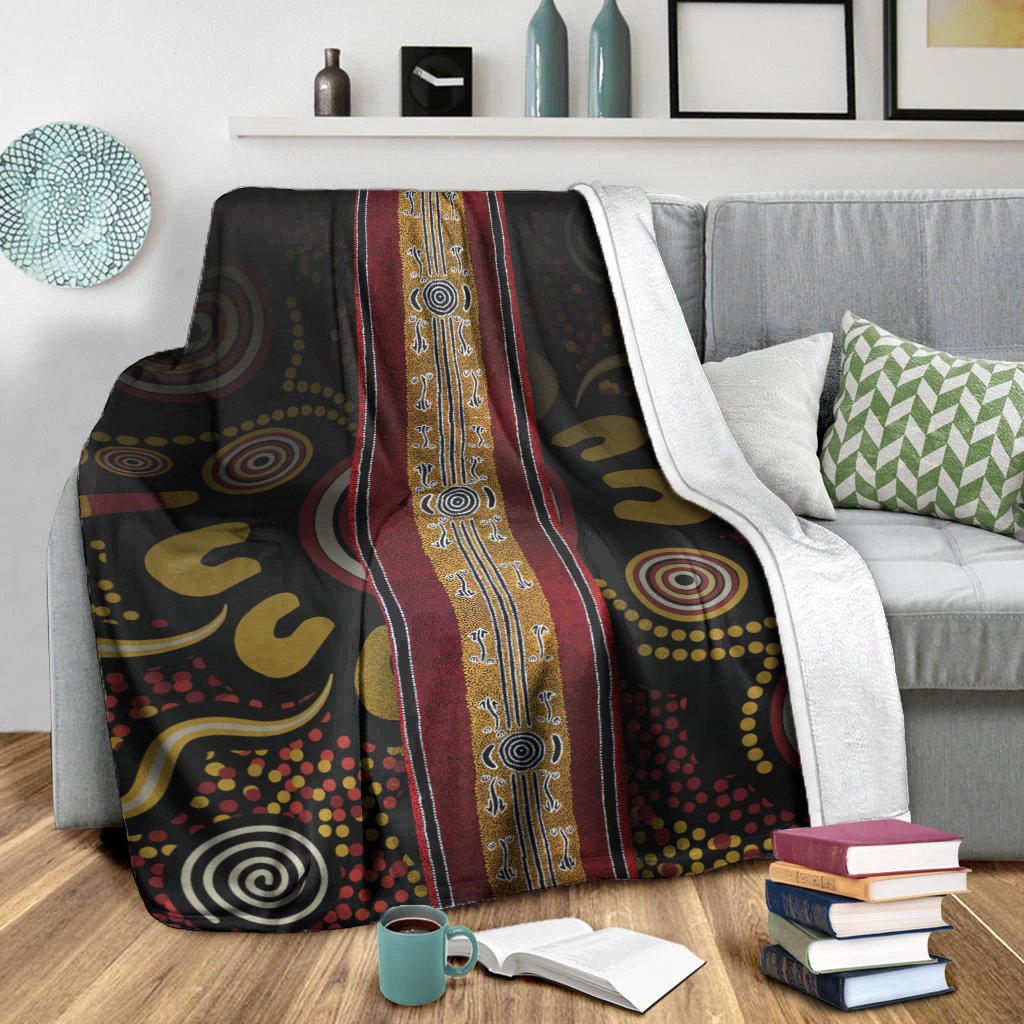 blanket-aboriginal-dot-panting-art-stripe-lines