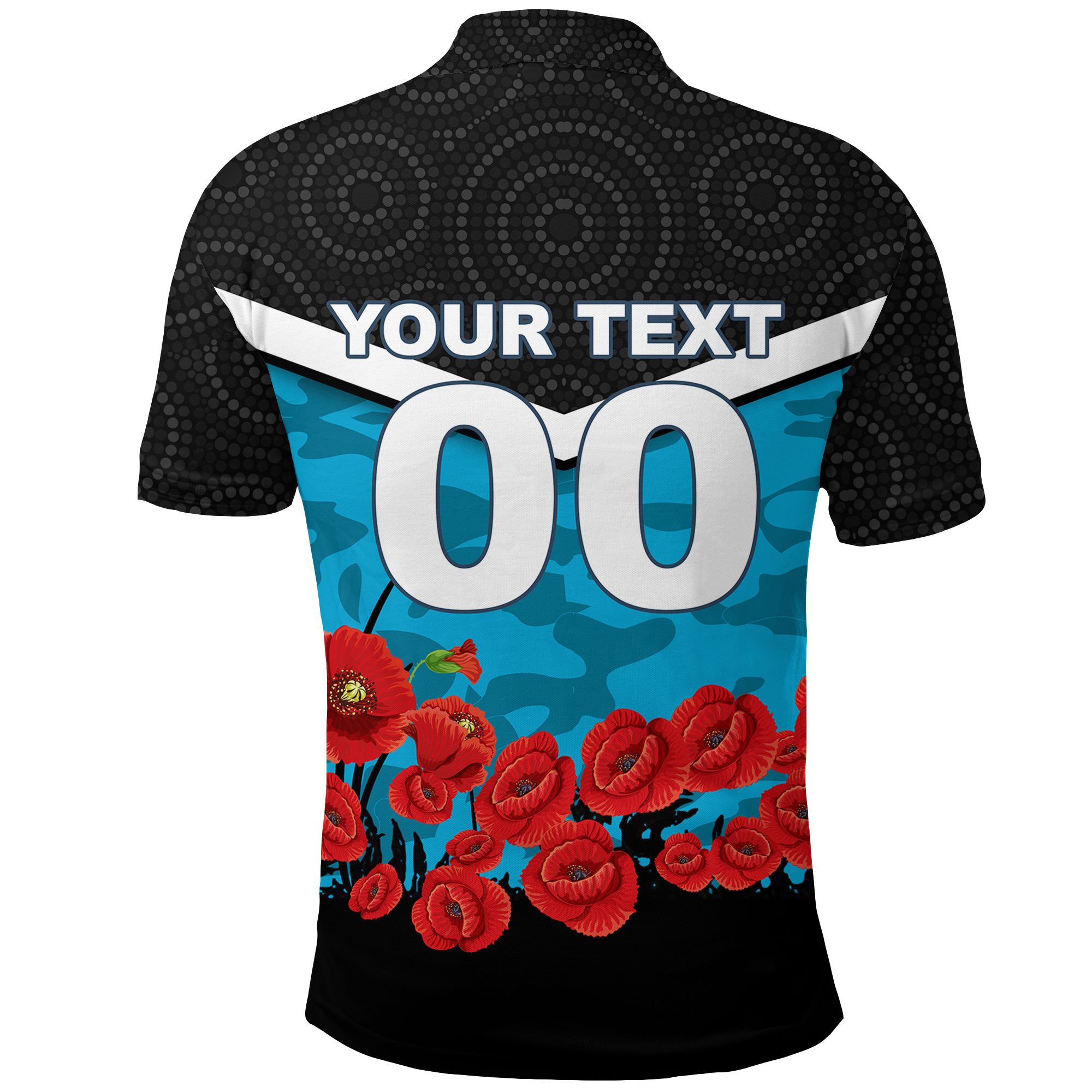 custom-personalised-cronulla-sutherland-sharks-anzac-day-indigenous-art-polo-shirt