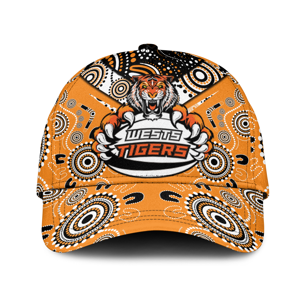 Wests Tiger Rugby Aboriginal Pattern Cap - LT2