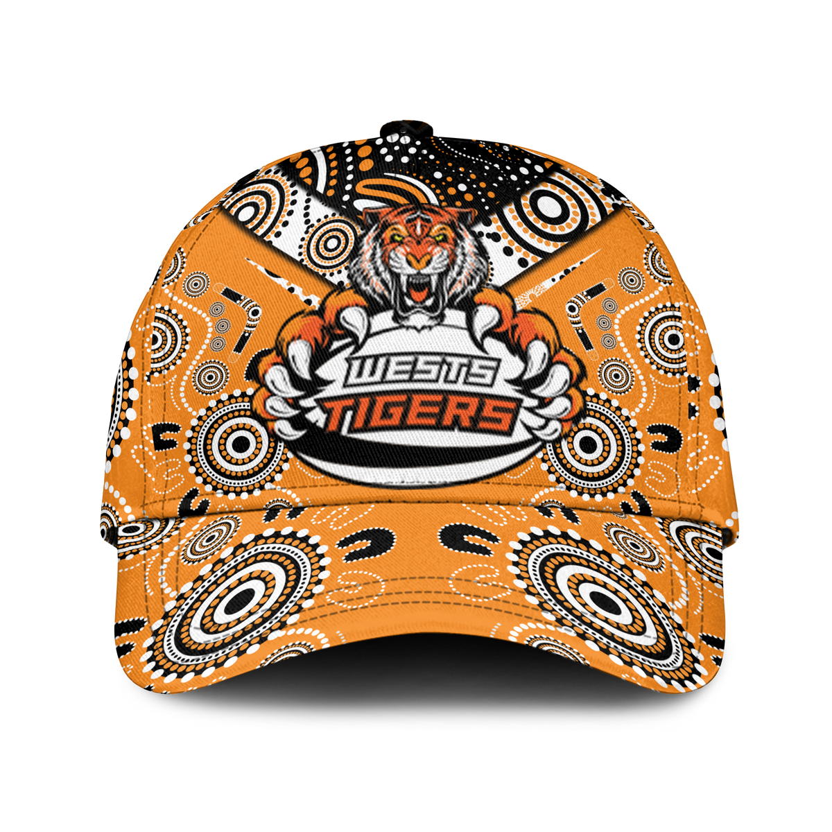 Wests Tiger Rugby Aboriginal Pattern Cap - LT2