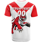 (Custom Personalised) Tigers South Bunbury Football 2022 T-Shirt - LT12