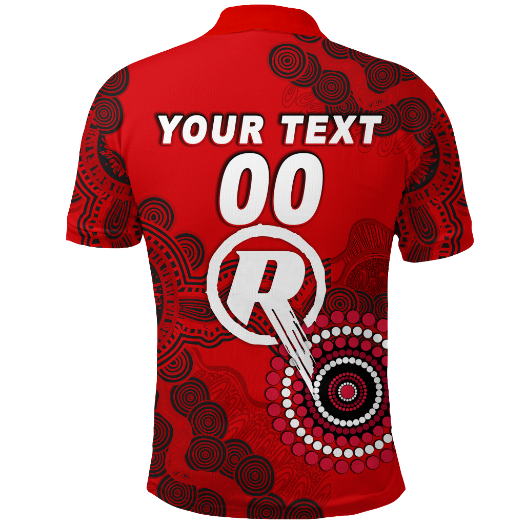 (Custom Personalised) Melbourne Renegades Aboriginal Art Cricket 2022 Polo Shirt - LT12