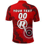 (Custom Personalised) Melbourne Renegades Aboriginal Art Cricket 2022 Polo Shirt - LT12