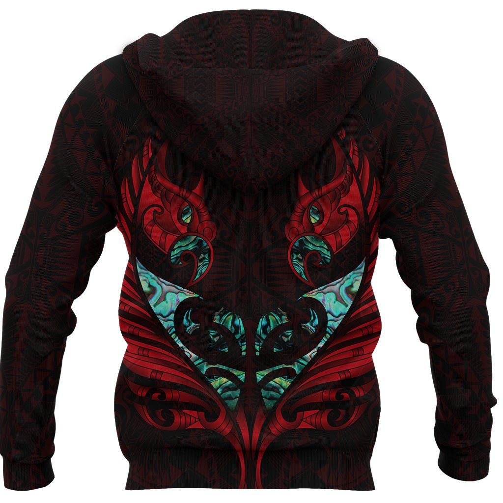 new-zealand-hoodie-manaia-paua-fern-wing-red