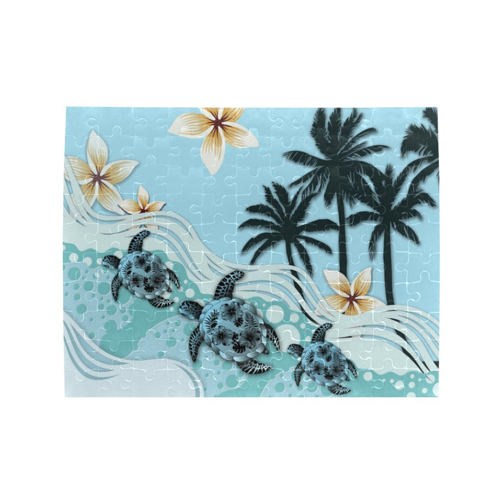 new-zealand-jigsaw-puzzle-blue-turtle-hibiscus