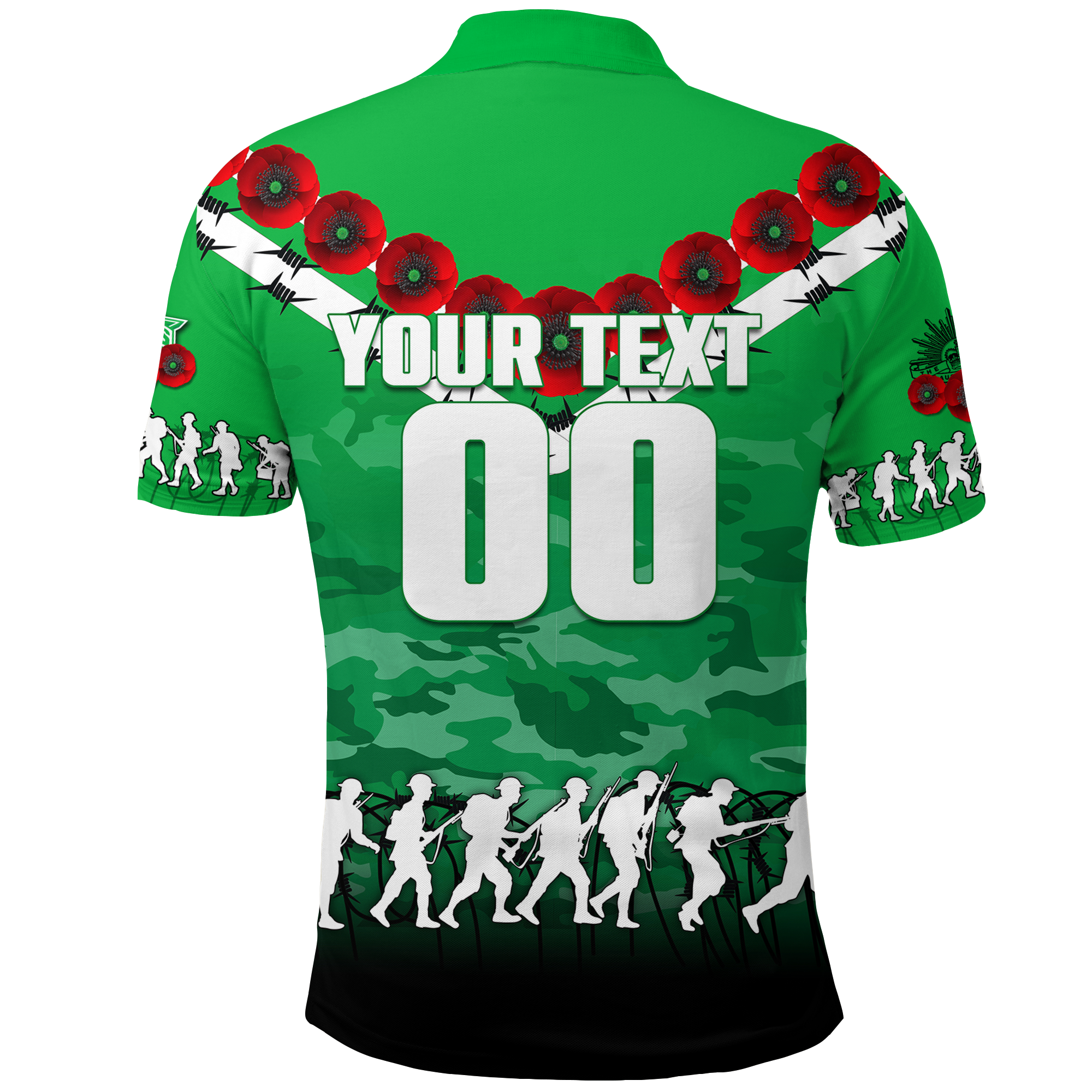 custom-personalised-melbourne-stars-anzac-2022-polo-shirt-camouflage-with-poppy
