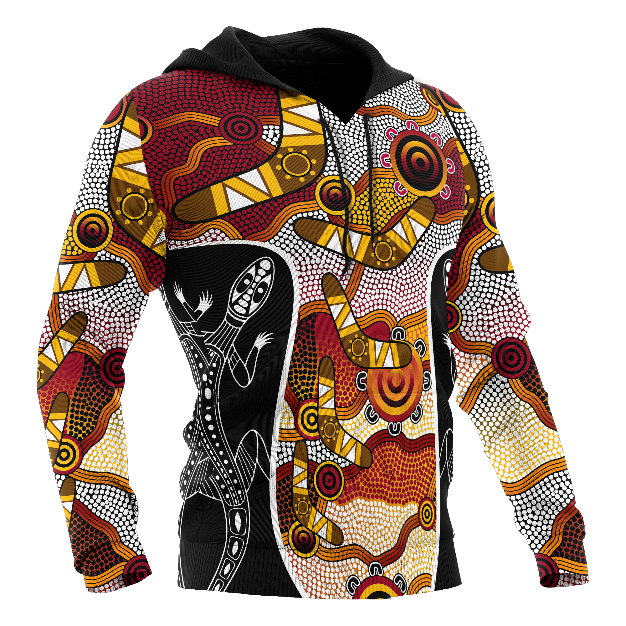 aboriginal-hoodie-boomerang-patterns-circle-dot-painting