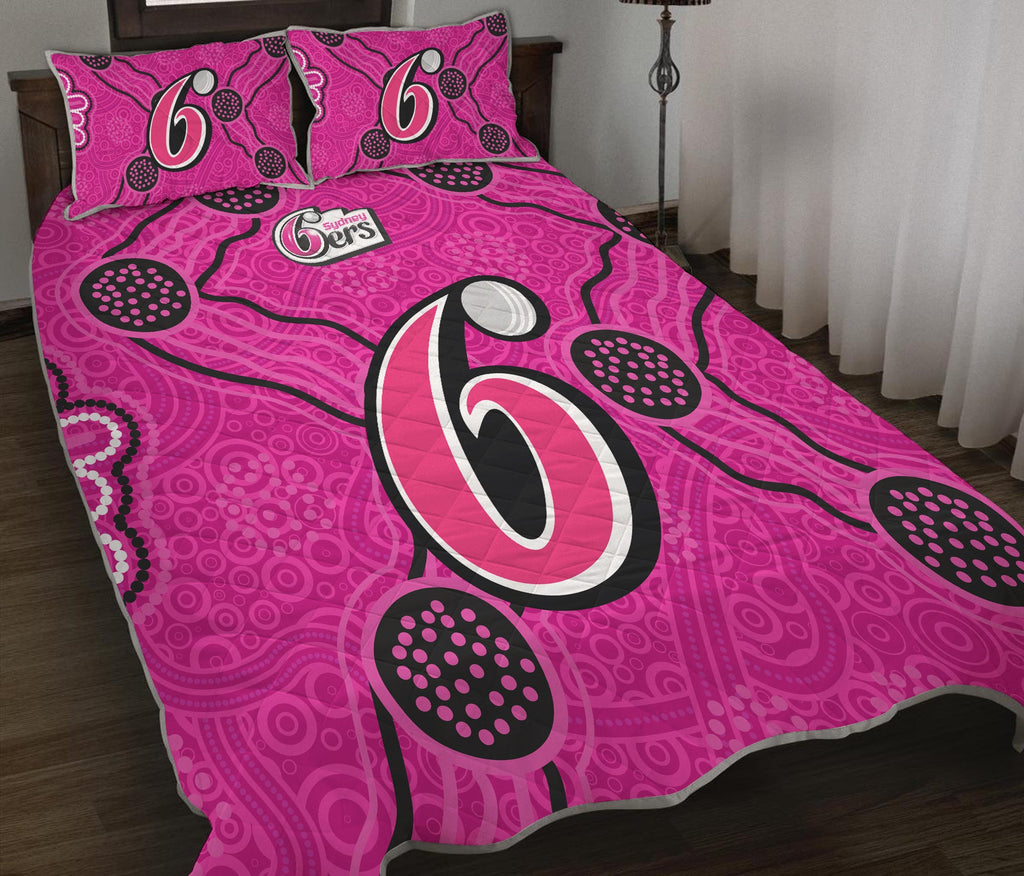 sydney-sixers-quilt-bed-set-aboriginal-dot-painting