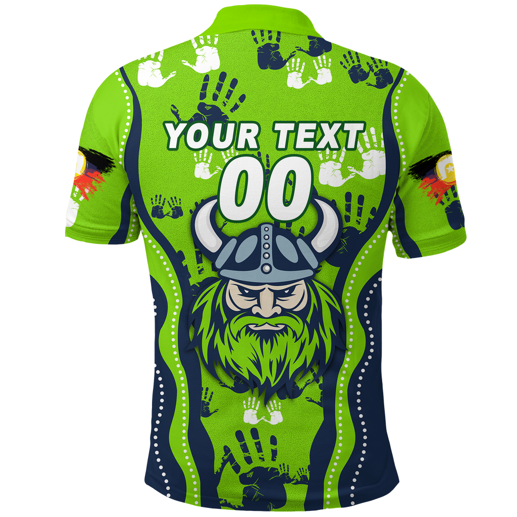 custom-personalised-canberra-raiders-rugby-naidoc-2022-aboriginal-polo-shirt