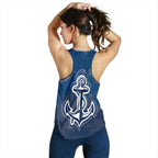 Navy Women's Racerback Tank - Royal Navy Pride - Vibe Hoodie