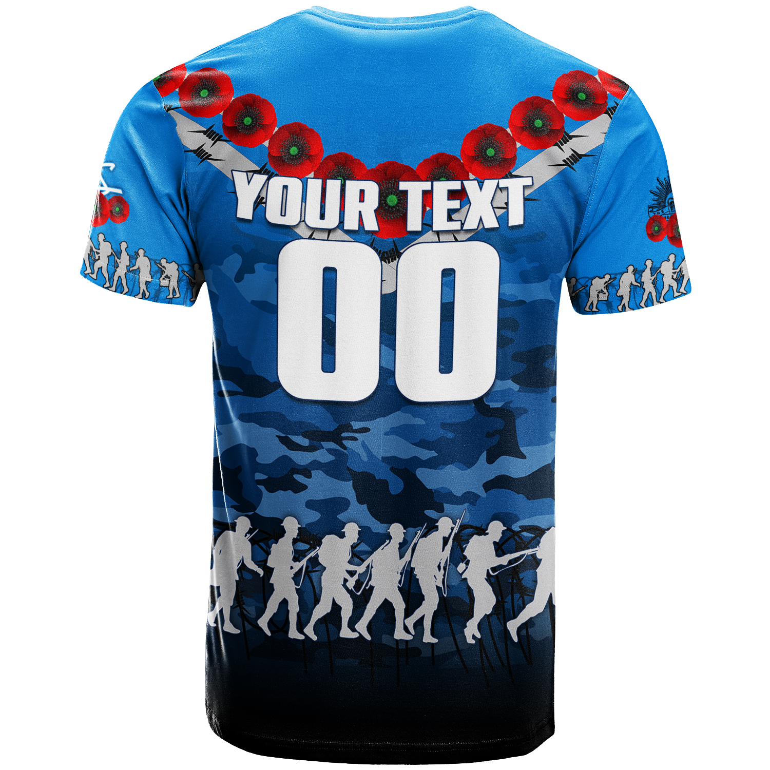 custom-personalised-adelaide-strikers-anzac-2022-t-shirt-camouflage-with-poppy