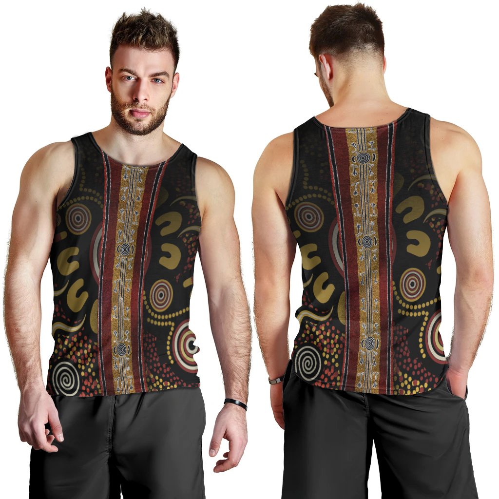 men-tank-aboriginal-dot-panting-art-stripe-lines
