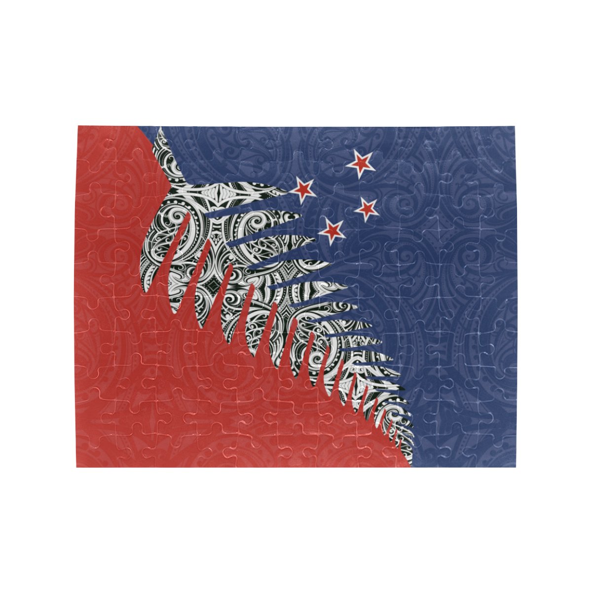 new-zealand-silver-fern-jigsaw-puzzle-red