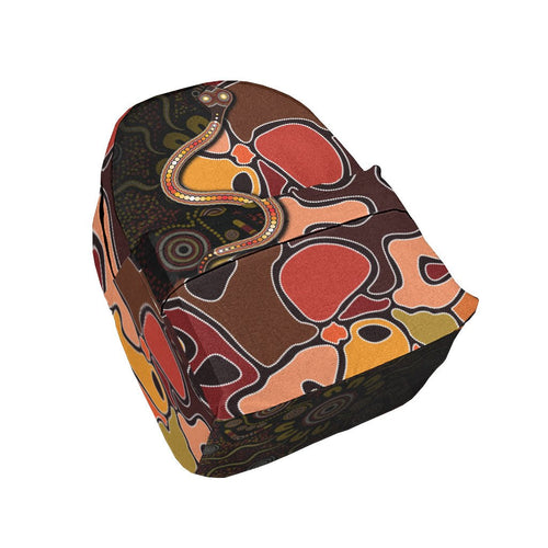 backpack-aboriginal-snake-with-dot-painting