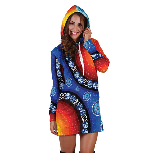 hoodie-dress-aboriginal-color-dot-painting