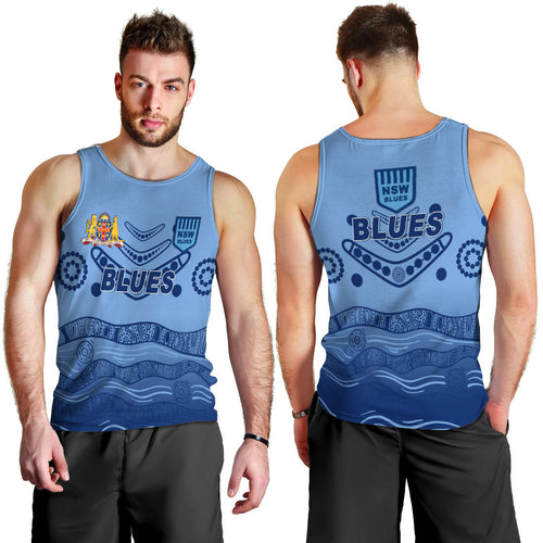 New South Wales Blues Aboriginal Indigenous Men Tank Top - LT12