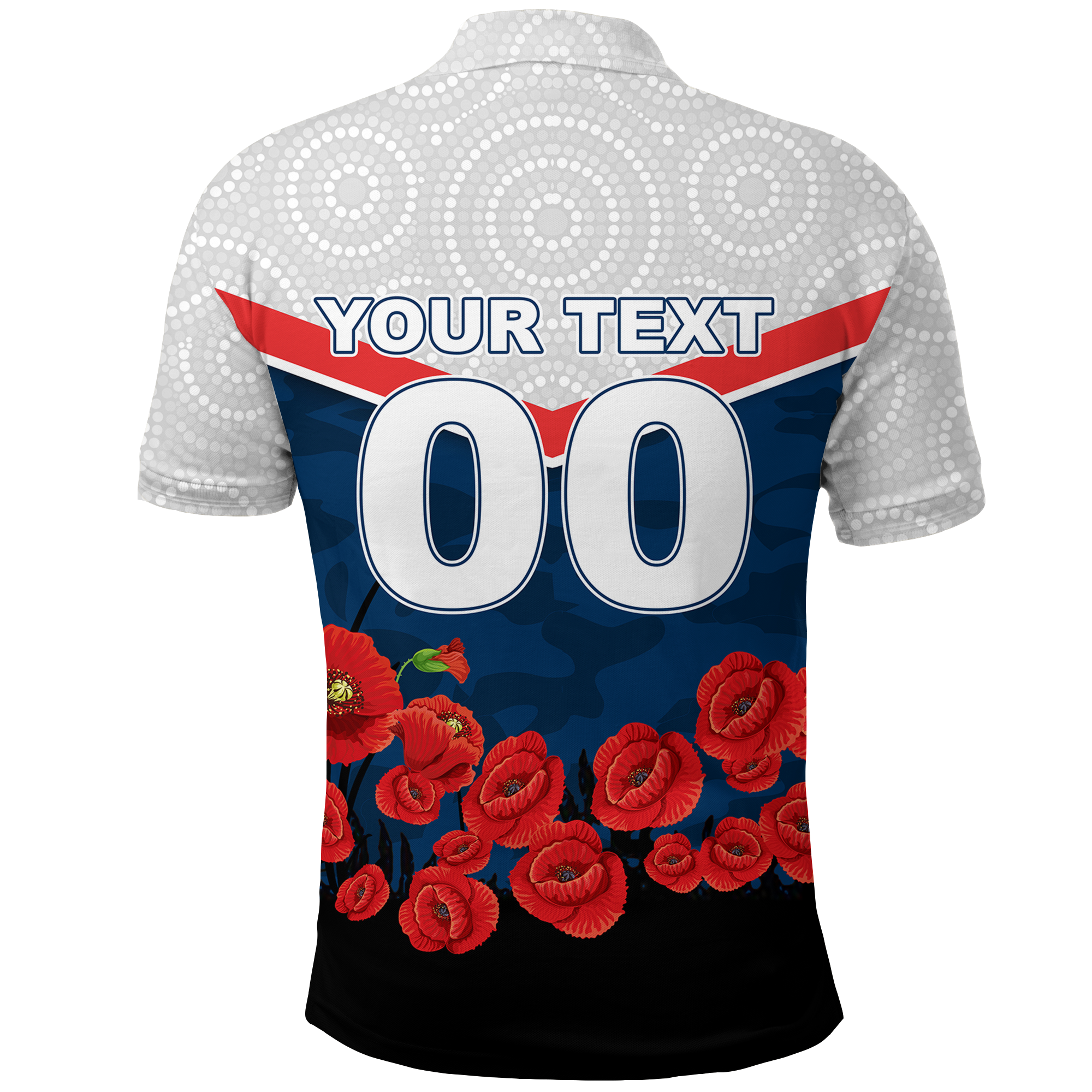 custom-personalised-roosters-anzac-day-polo-shirt-indigenous-art