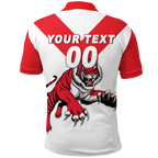 (Custom Personalised) Tigers South Bunbury Football 2022 Polo Shirt - LT12