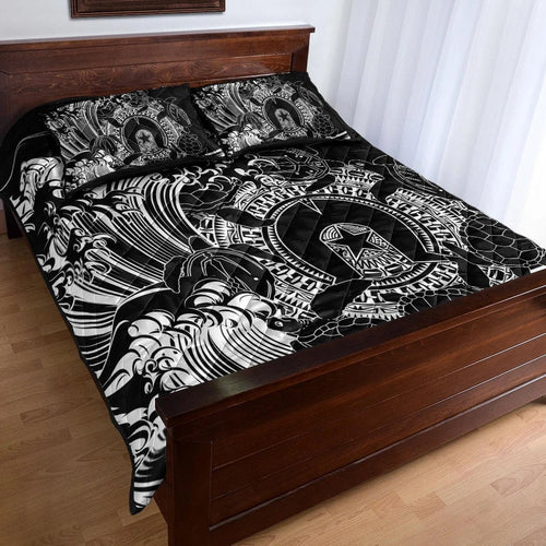 aboriginal-quilt-bed-set-torres-strait-islands-in-wave-black