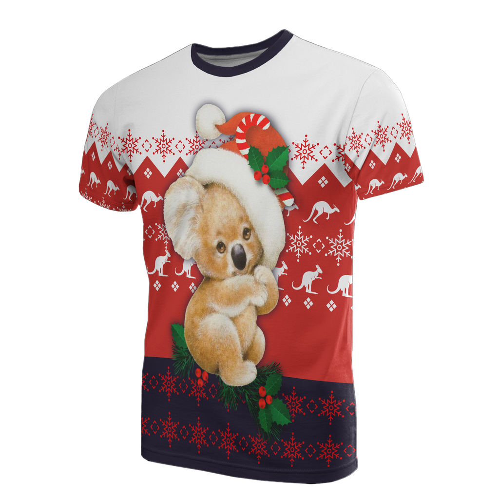 christmas-t-shirt-koala-t-shirt-kangaroo-symbol-snowflakes-unisex