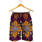 aboriginal-mens-shorts-flowers-dot-panting-art