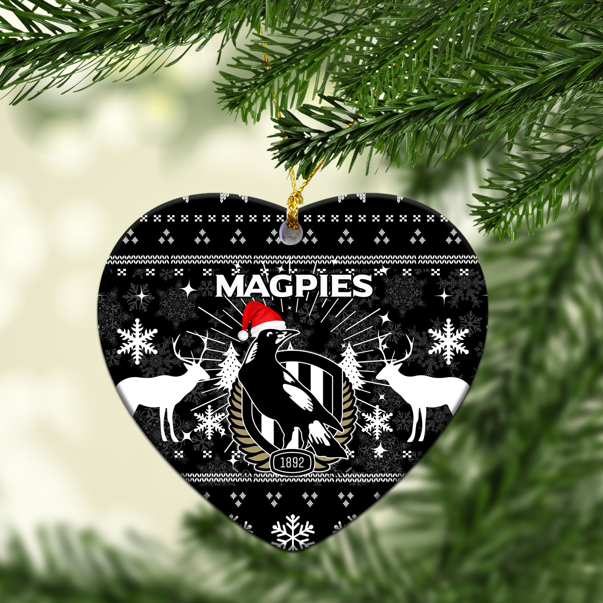 collingwood-magpies-christmas-ornament-christmas-ugly-style