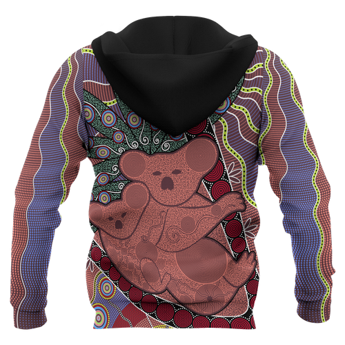 aboriginal-hoodie-koala-patterns-sun-dot-painting