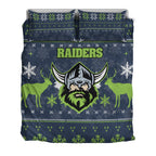 canberra-raiders-bedding-set-christmas-ugly-style