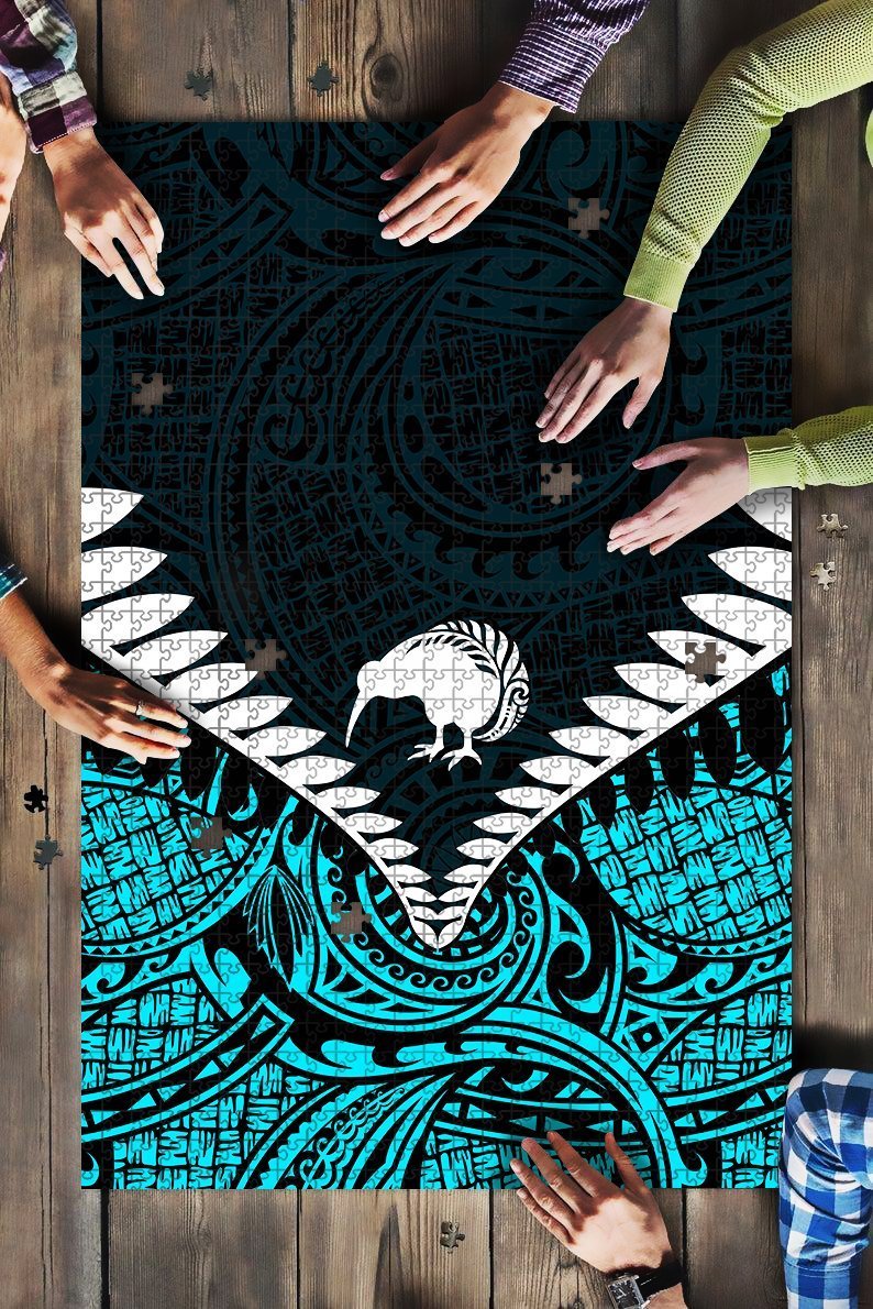 kiwi-silver-fern-classic-jigsaw-puzzle-blue