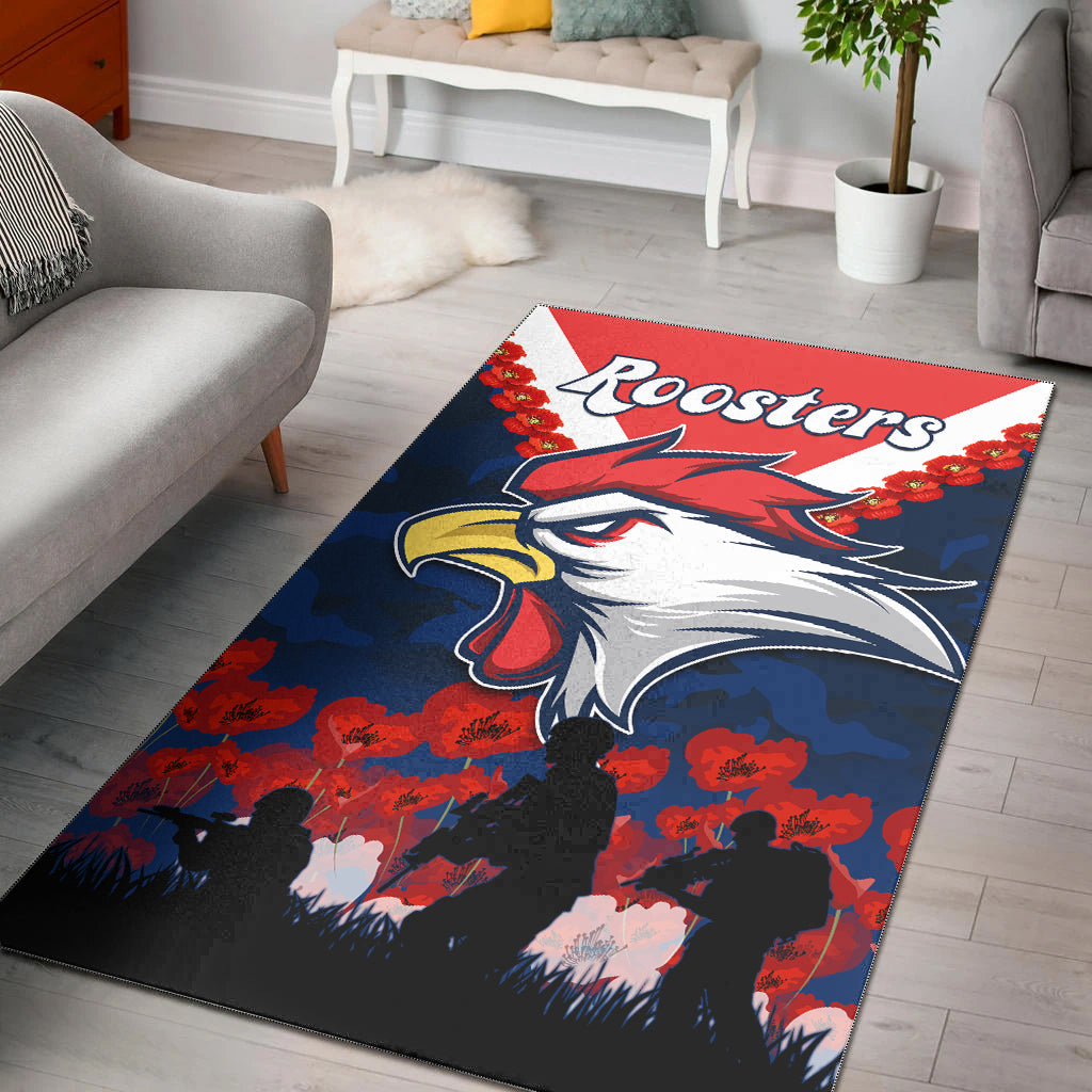 roosters-anzac-2022-area-rug-we-will-remember-them