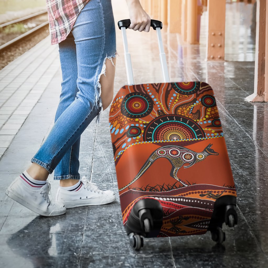 aboriginal-luggage-covers-kangaroo-with-dot-painting