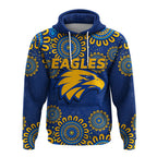 West Coast Eagles Aboriginal Dot Painting Hoodie - LT12