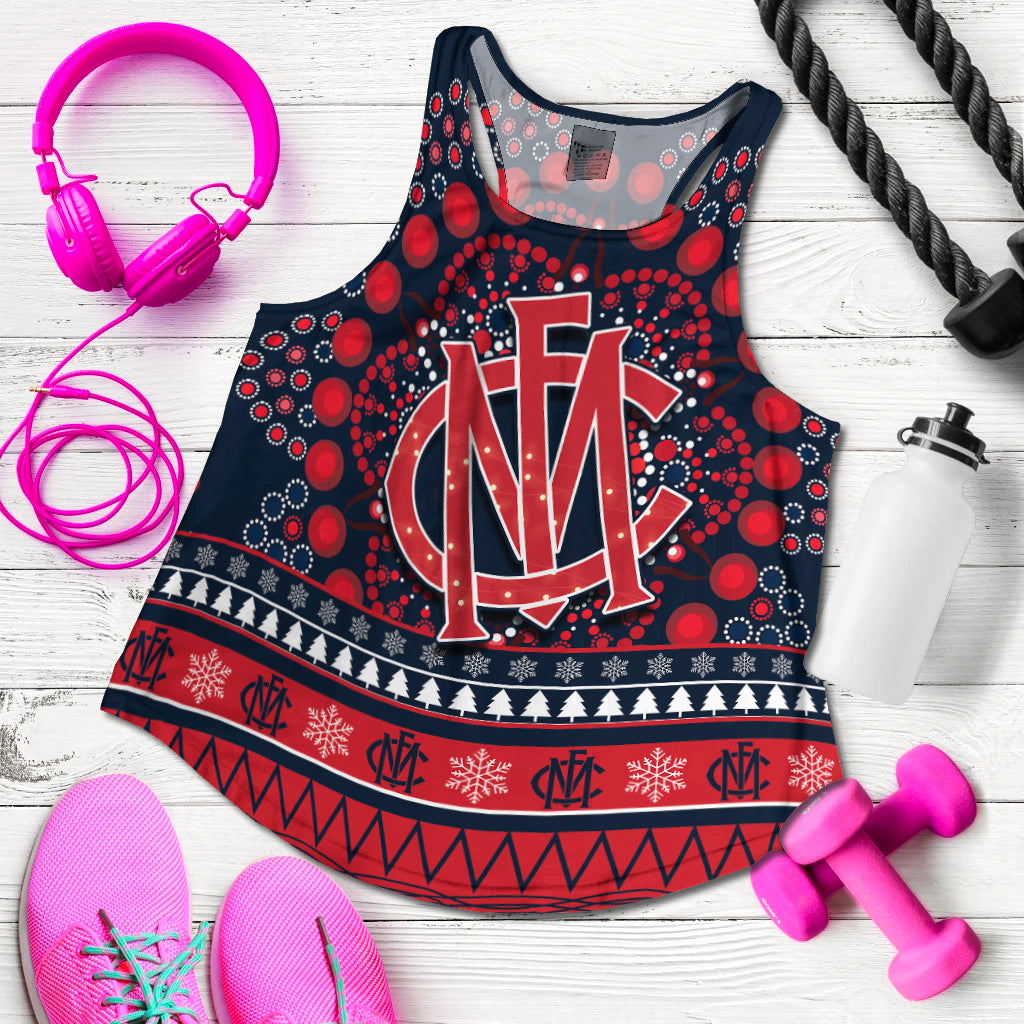 demons-merry-christmas-women-racerback-tank-melbourne-football-indigenous