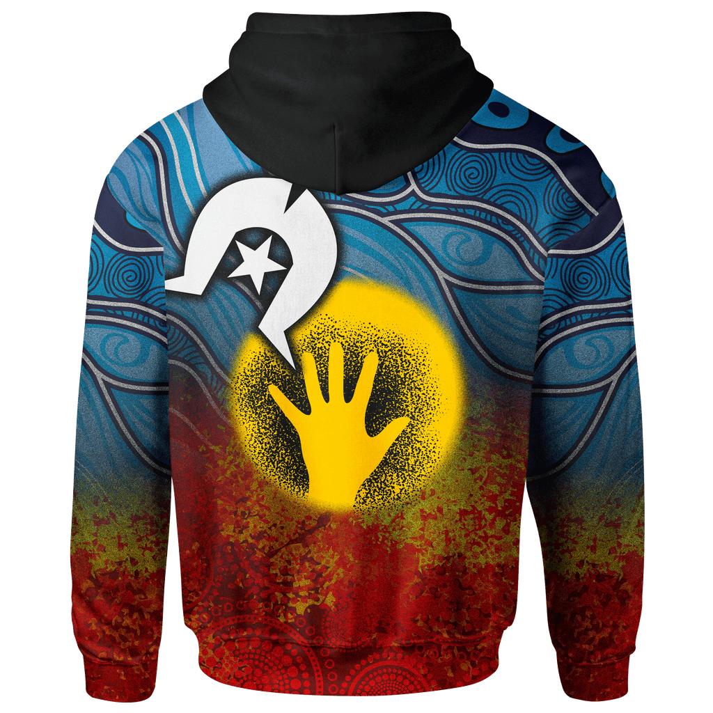 [Custom] Aboriginal Hoodie - Aboriginal and Torres Strait Islanders Flag