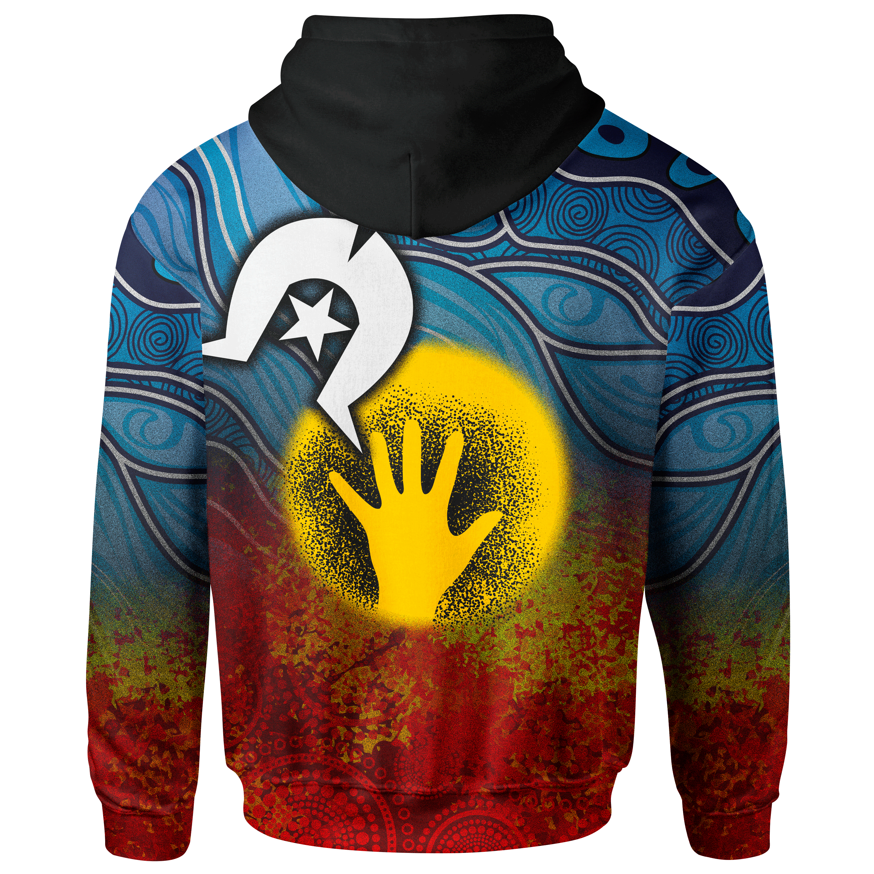[Custom] Aboriginal Hoodie - Aboriginal and Torres Strait Islanders Flag