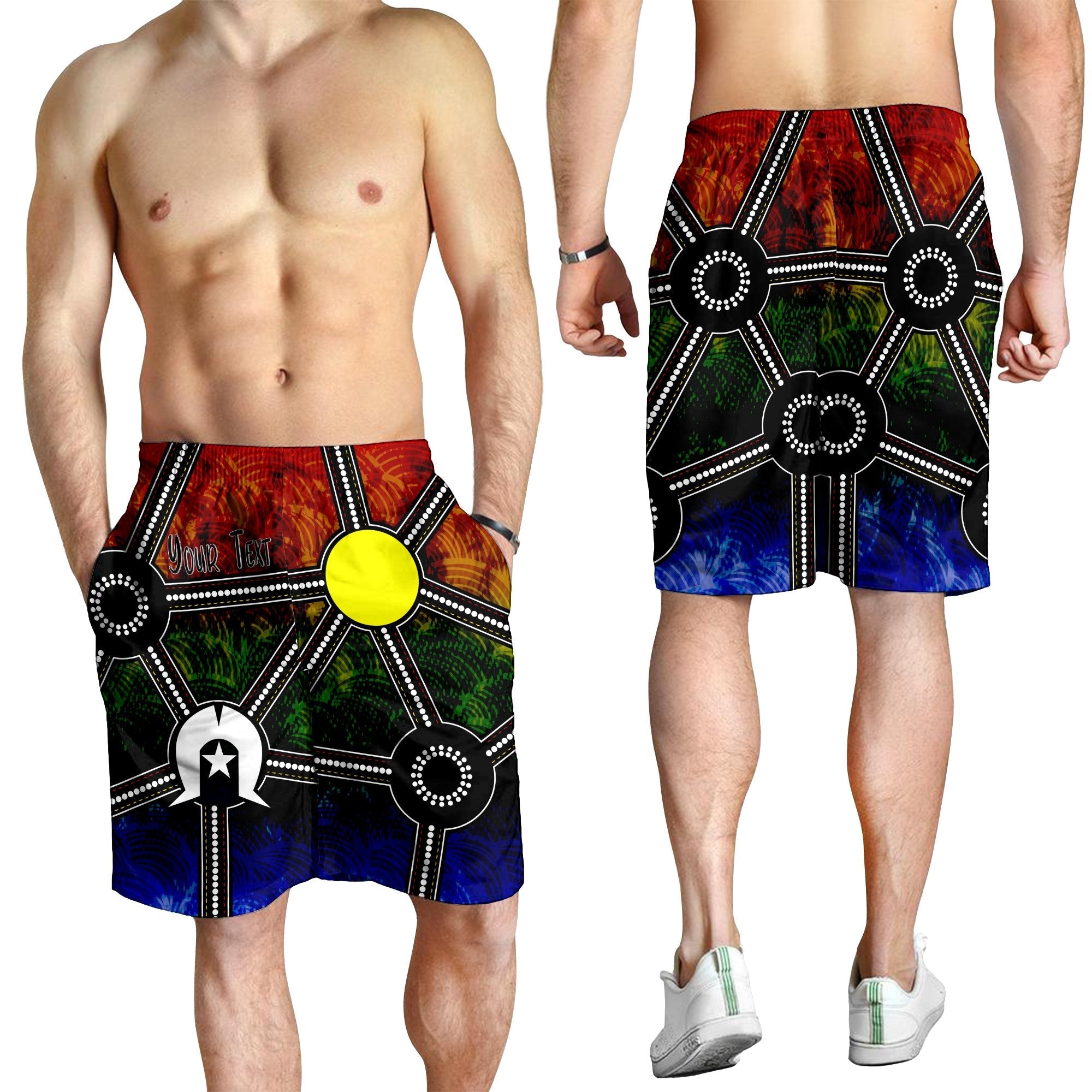 custom-naidoc-week-2021-men-shorts-aboriginal-geometric-style