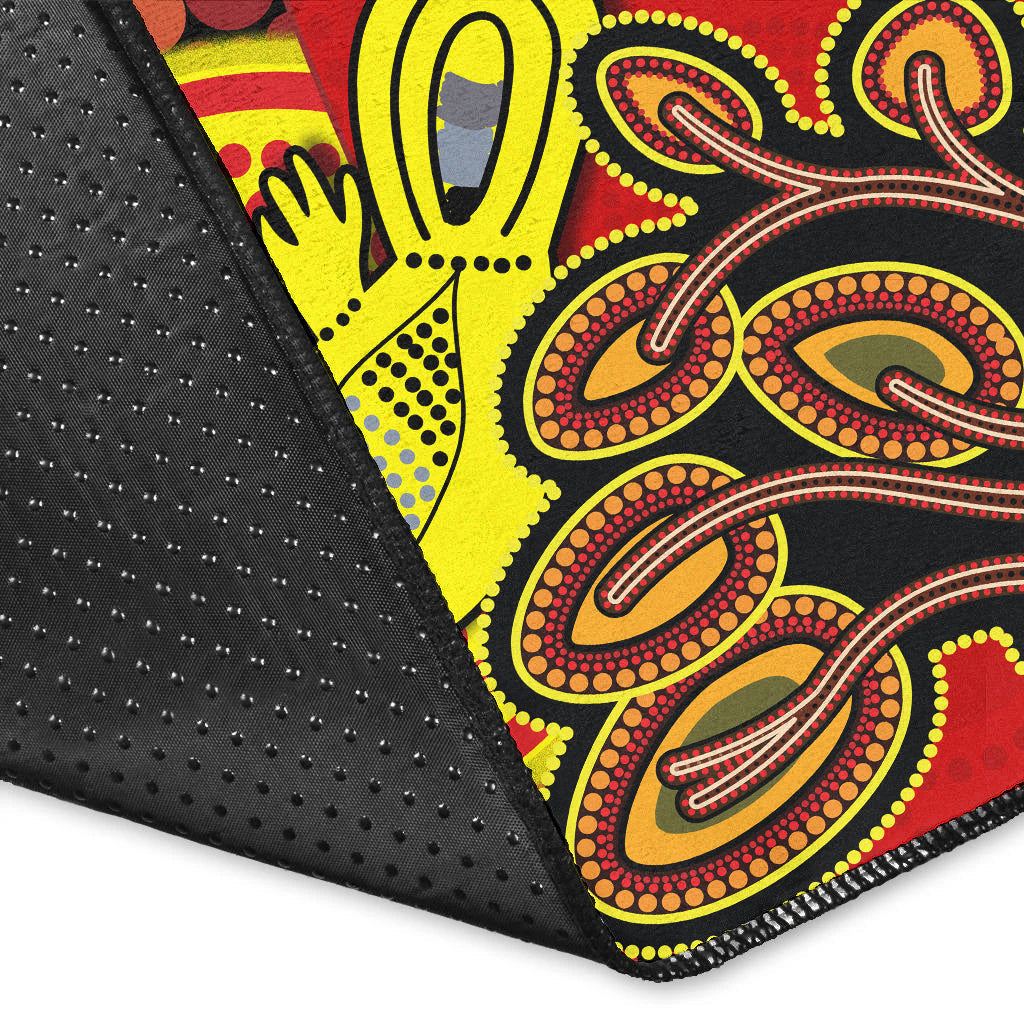 aboriginal-platypus-area-rug-tree-on-the-hill-sunshine
