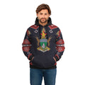 Zimbabwe Christmas Hoodie - Santa Claus Ho Ho Ho