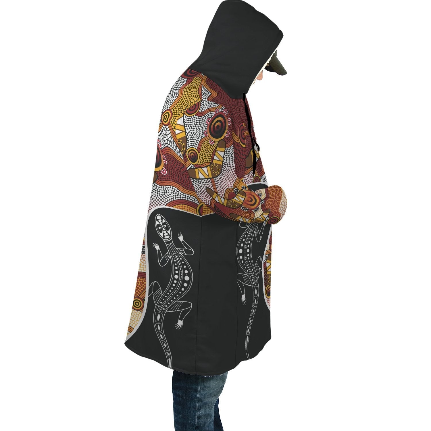 aboriginal-cloak-lizard-patterns-boomerang-dot-painting