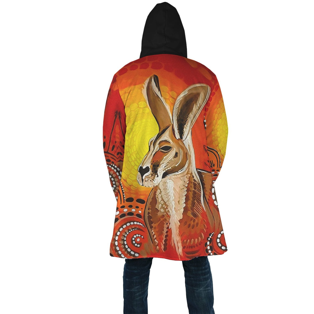 aboriginal-cloak-kangaroo-drawing-circle-sun-dot-painting